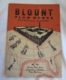 BLOUNT PLOW WORKS - EVANSVILLE, INDIANA SALES CATALOG