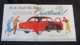 1950 FORD CRESTLINER AUTOMOBILE ADVERTISING SALES BROCHURE