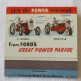 MOHR TRACTOR CO. - FREMONT, NEBRASKA - FORD ADVERTISING MATCH BOOK