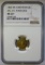 (1842-50) A. BECHTLER G$1 27G, 21C, PLAIN EDGE - NGC MS62+