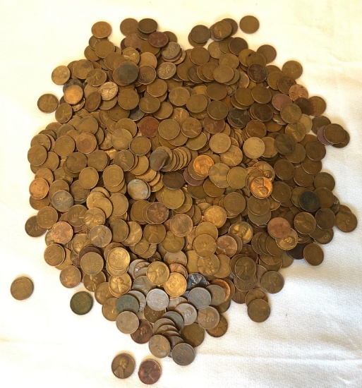 (850) VARIOUS DATED LINCOLN WHEAT CENTS
