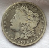 1893-CC MORGAN SILVER DOLLAR