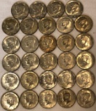 (29) 40% SILVER KENNEDY HALF DOLLARS