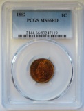 1882 INDIAN HEAD CENT - PCGS MS 66 RD