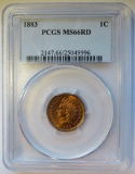 1883 INDIAN HEAD CENT - PCGS MS 66 RD