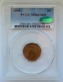1899 INDIAN HEAD CENT - PCGS MS66+RD CAC
