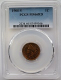 1908-S INDIAN HEAD CENT - PCGS MS66RD