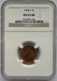 1908-S INDIAN HEAD CENT - NGC MS65RD