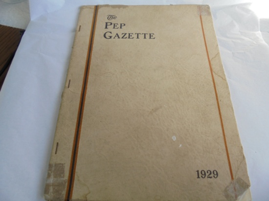 1929 STANTON NEBRASKA "THE PEP GAZETTE" HIGH SCHOOL ANNUAL