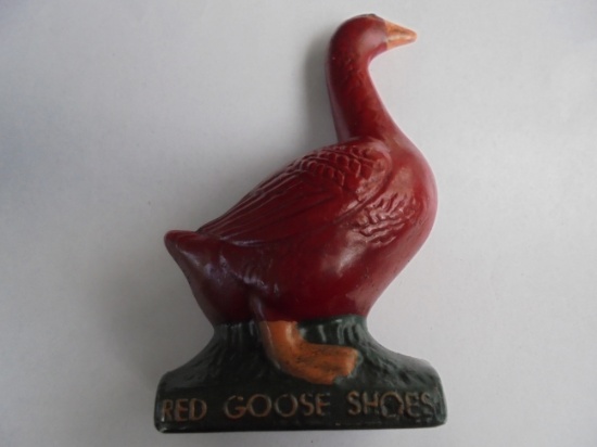 VINTAGE STORE ADVERTISING "RED GOOSE SHOE" ITEM--3 3/4 INCHES TALL