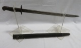 British WII Kinson Bayonet with Leather Sheath