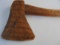 OLD WOOD AX CARVED 