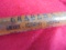 OLD ICE PICK WITH ADVERTISING ON WOOD HANDLE-