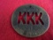 OLDER 1 3/4 INCH BRASS TOKEN OR TAG WITH 