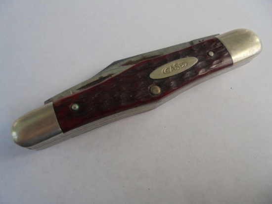 NICE "CASE XX" THREE BLADE POCKET KNIFE-NICE BLADES W/ CLEAN OUTSIDE