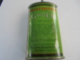 OLD WINCHESTER GUN OIL ADVERTISING CAN--3 OZ OVAL TYPE