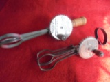 (2) VINTAGE EGG BEATERS-ONE TOY AND ONE IS A 