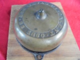 1860 TAYLOR PAT. MECHANICAL ACTION BELL (DOOR BELL ?)