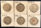 SET OF (6) FRANKLIN SILVER HALF DOLLARS