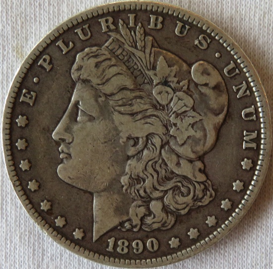 1890-O MORGAN SILVER DOLLAR