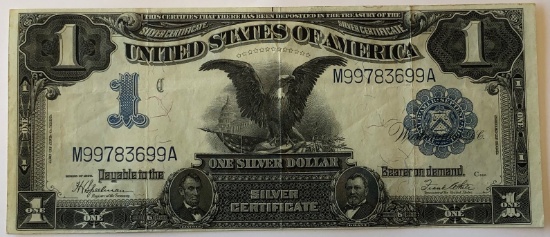 SERIES OF 1899 UNITED STATES $1 BLACK EAGLE SILVER CERTIFICATE