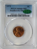 1972 LINCOLN MEMORIAL CENT - DOUBLE DIE OBVERSE - PCGS MS66+RD CAC