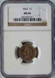 1862 INDIAN HEAD CENT - NGC MS66