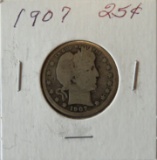 1907 UNITED STATES BARBER QUARTER