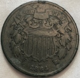 1864 UNITED STATES TWO CENT PIECE