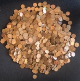 LARGE LOT OF (1300) LINCOLN WHEAT CENTS