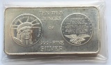 SOUTHEAST REFINING - TEN TROY OUNCES OF .999+ FINE SILVER