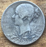 1837-1897 QUEEN VICTORIA DIAMOND JUBILEE SILVER MEDALLIOM