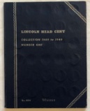WHITMAN LINCOLN WHEAT CENT ALBUM 1909-1940 -- 69 COINS INSIDE