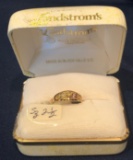 LANDSTROM'S 10K BLACK HILLS GOLD RING -- SIZE 2 1/2