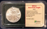 2001 AMERICAN SILVER EAGLE