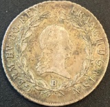 1803-B AUSTRIAN 20 KREUZER SILVER COIN