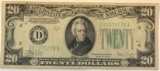 SERIES 1934-C $20 FEDERAL REVERSE NOTE