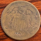 1865 UNITED STATES TWO CENT PIECE