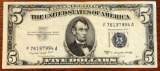 SERIES 1953-B UNITED STATES $5.00 SILVER CERTIFICATE