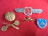 (5) OLD PINS---ALL DIFFERENT-SOME MILITARY