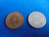 TWO OLD TOKENS-ONE FROM TEA SOUTH DAKOTA-THE OTHER 