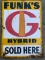 FUNKS G HYBRIDS METAL SIGN