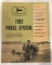 1962 JOHN DEERE PARTS SPECIAL CATALOG