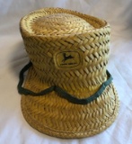 EARLY JOHN DEERE ADVERTISING STRAW HAT