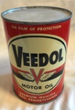 VEEDOL MOTOR OIL QUART ADVERTISING TIN