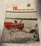 McCORMICK 76 HARVESTER- THRESHER SALES BROCHURE