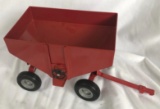 RED GRAVITY WAGON - 1/16TH SCALE WITH PLASTIC WHEELS