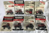 SET OF (10) CASE IH TOY TRACTORS -- 1/64 SCALE