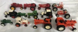 SET OF (13) MINIATURE TOY TRACTORS