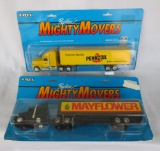 (2) ERTL MIGHTY MOVERS - PENNZOIL & MAYFLOWER
